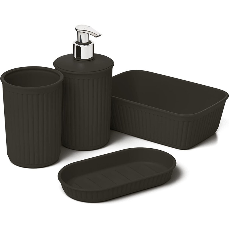 Latitude Run® Kyrea 4 Piece Bathroom Accessory Set Wayfair